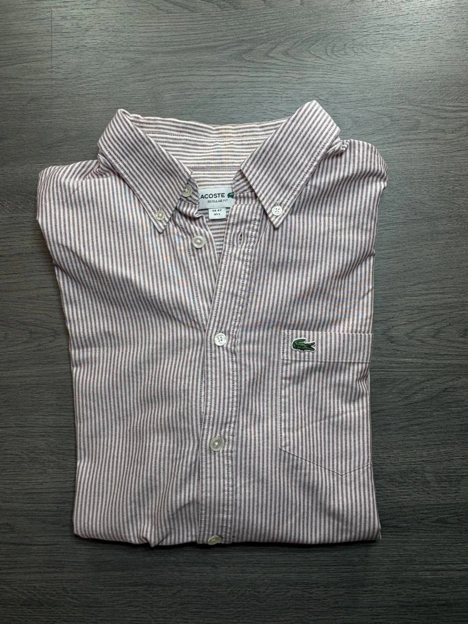 Chemise à rayures Lacoste homme